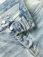 AMIRI - Skinny-Fit Logo-Appliquéd Distressed Jeans - Blue