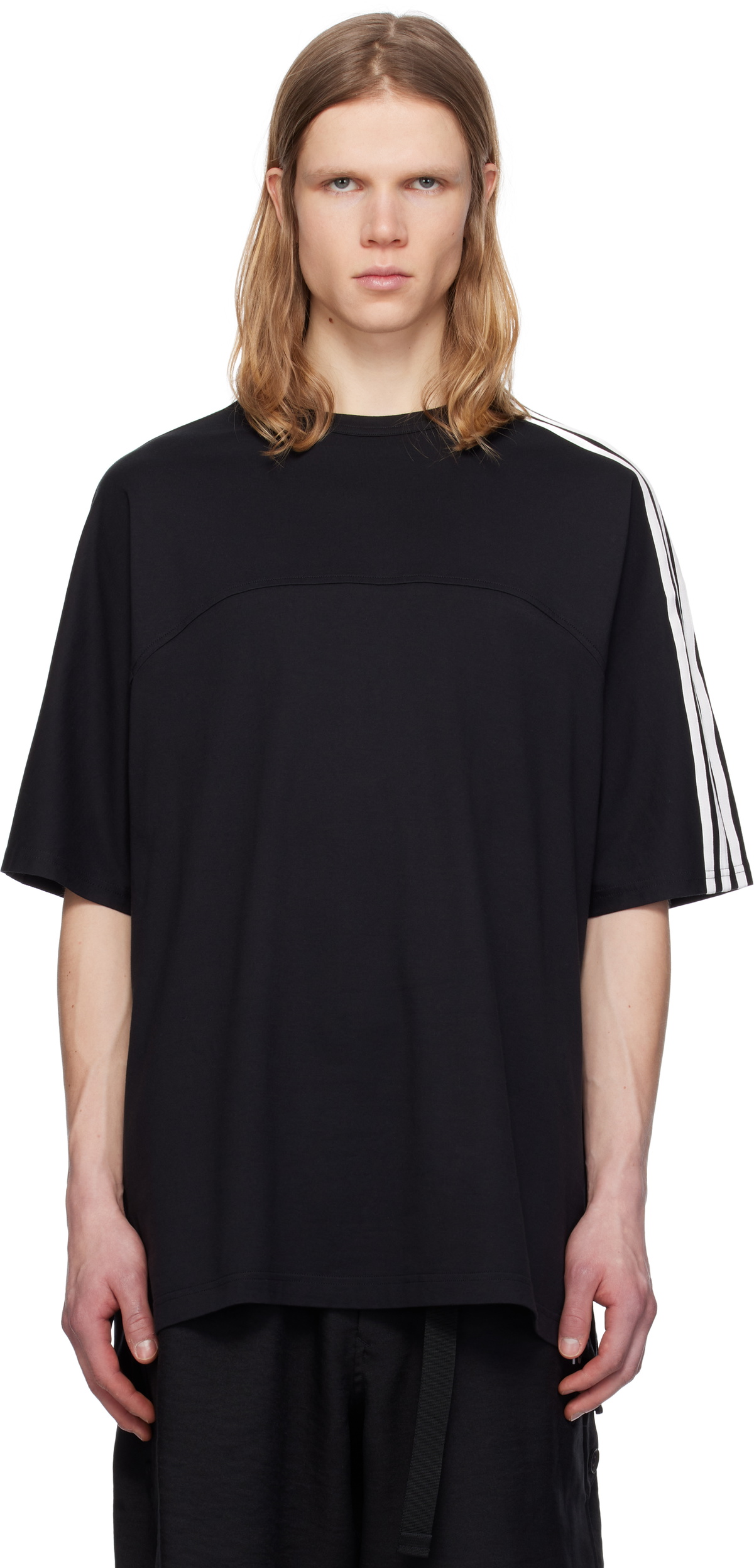 Y-3 SHORT SLEEVE TEE 3-STRIPES