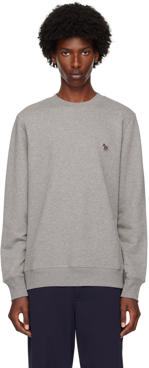 PS by Paul Smith Gray Zebra Sweatshirt