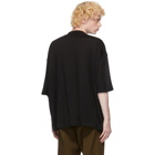 Jil Sander Black Wool Short Sleeve Sweater