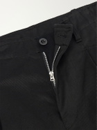 Sacai - Wide-Leg Cotton Chinos - Black