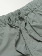 Hartford - Joggy Straight-Leg Cotton Trousers - Green