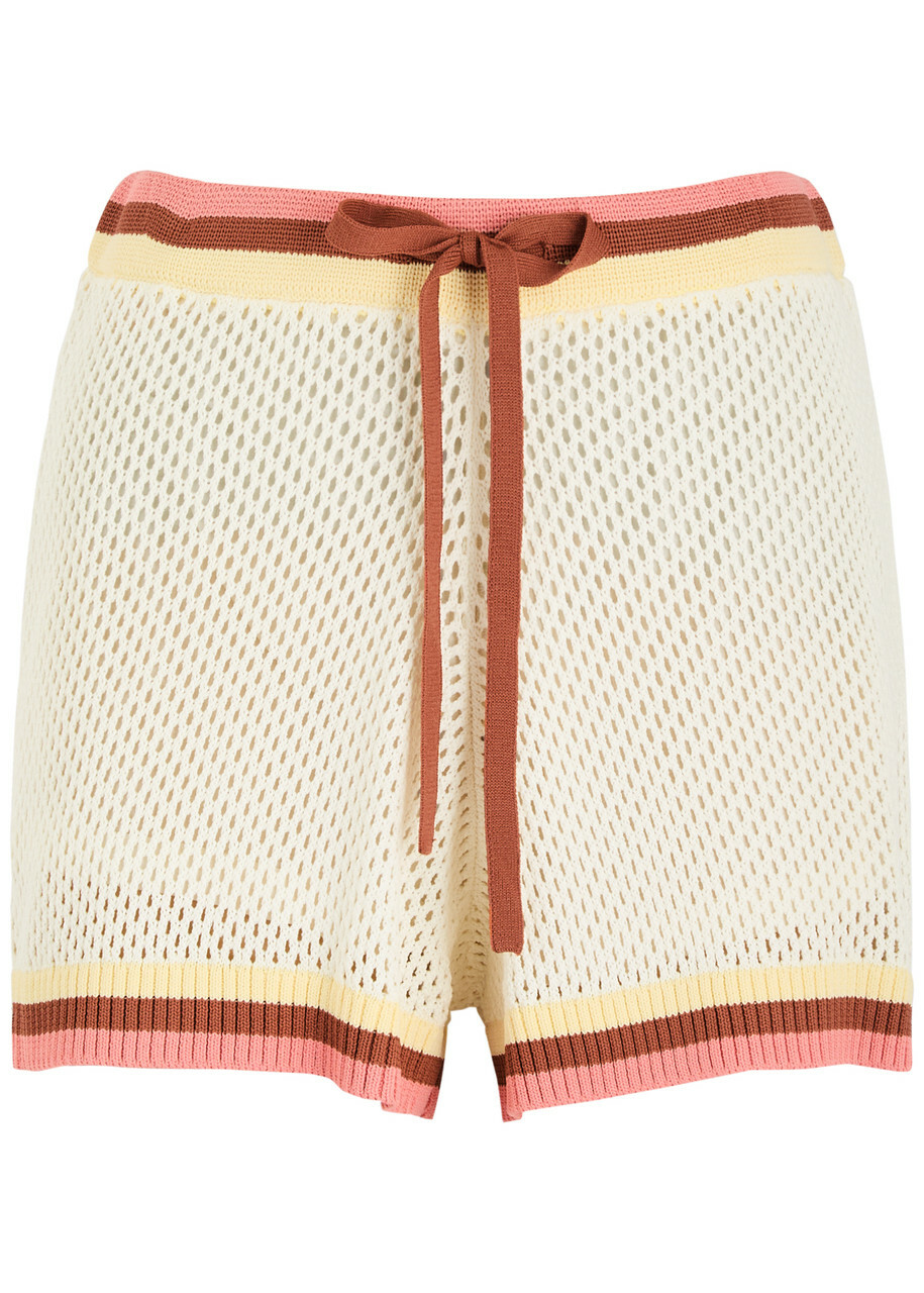 Zimmermann - Vitali floral high-rise linen shorts Zimmermann