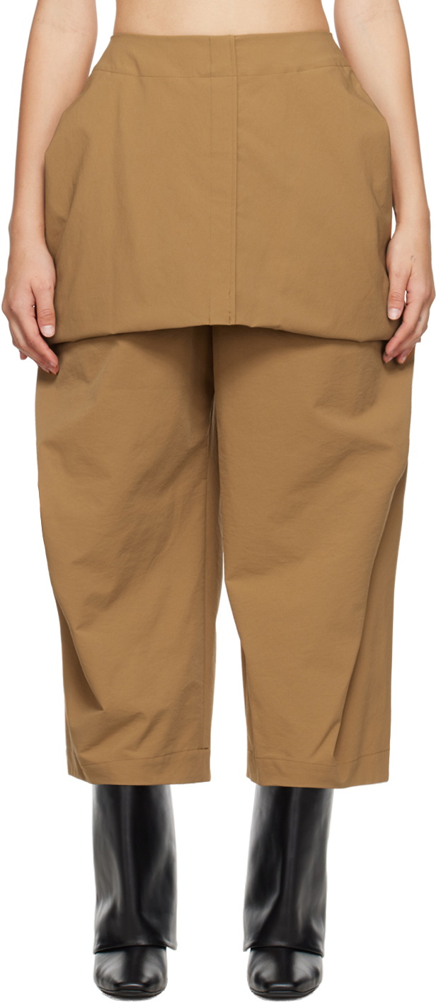 ISSEY MIYAKE Brown Canopy Trousers Issey Miyake Men