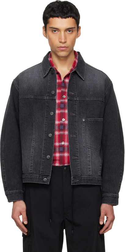 Photo: NEEDLES Black Darts Bottom Denim Jacket