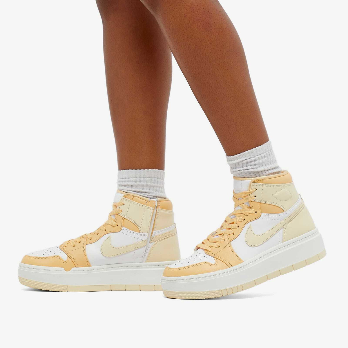 NIKE★WMNS AIR JORDAN 1 ELEVATE HIGH★CELESTIAL GOLD Air Jordan Women's W 1 Elevate High Sneakers in Celestial