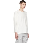 Homme Plisse Issey Miyake White Release Long Sleeve T-Shirt