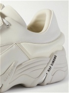 Raf Simons - Antei Faux Leather and Leather Sneakers - White