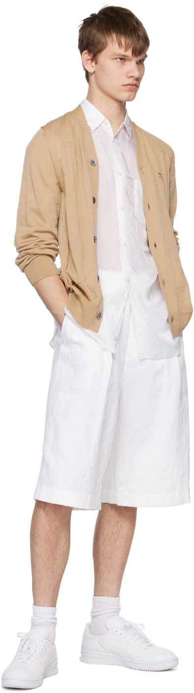 Comme des Garçons Shirt Beige Brett Westfall Edition Cardigan