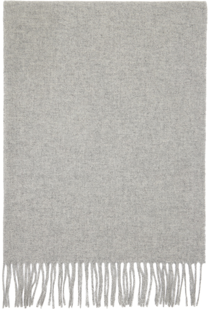 A.P.C. Gray Alix Brodée Scarf