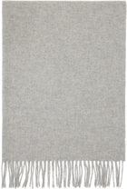 A.P.C. Gray Alix Brodée Scarf