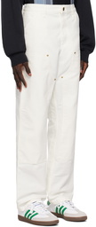 Carhartt Work In Progress Off-White Double Knee Trousers