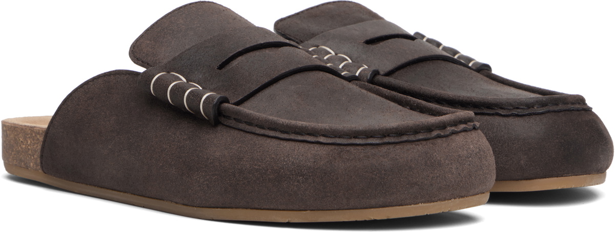 JW Anderson Brown Stitch Loafers