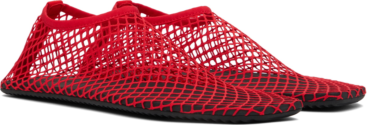 Christopher Esber Red Mesh Water Flats
