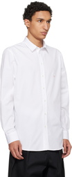 Moschino White Embroidered Archive Goose Shirt
