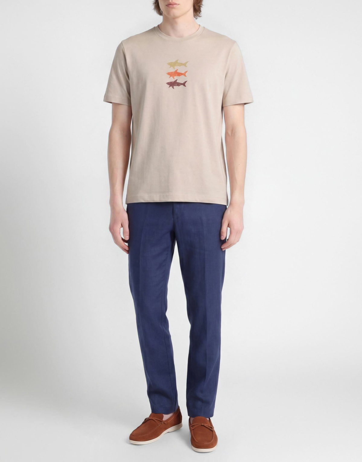 Paul & Shark Mens T-shirt in Beige