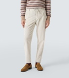 Eleventy Cotton and cashmere corduroy straight pants