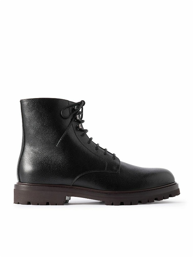 Photo: Brunello Cucinelli - Full-Grain Leather Boots - Black