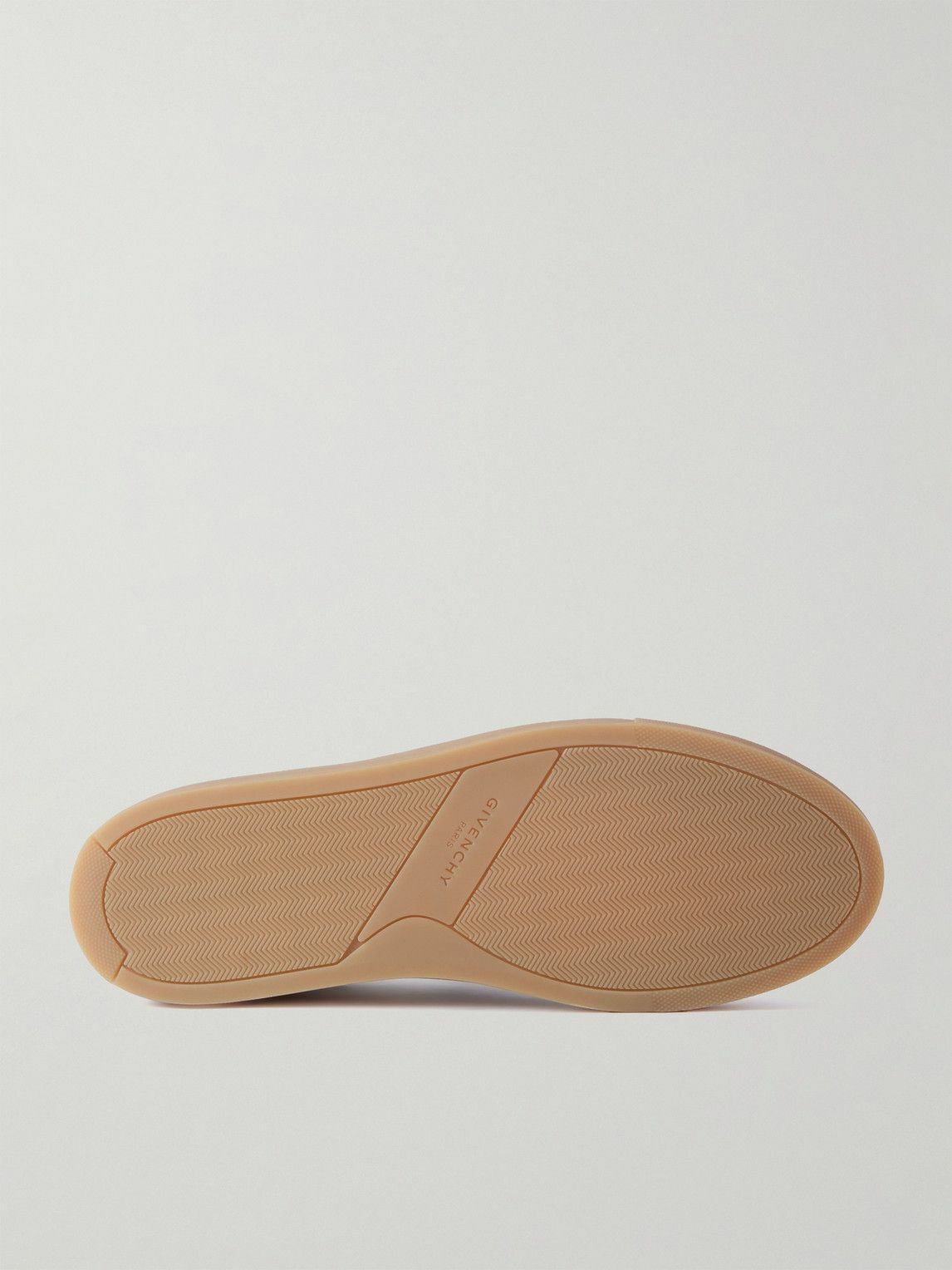 Givenchy - Urban Street Logo-Appliquéd Webbing and Suede-Trimmed Leather Slip-On Sneakers - White