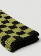 Marl Checker Socks in Green