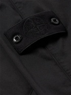 Stone Island - Logo-Appliquéd Cotton-Blend Overshirt - Black