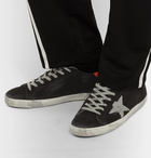 Golden Goose Deluxe Brand - Superstar Distressed Leather and Suede Sneakers - Men - Black