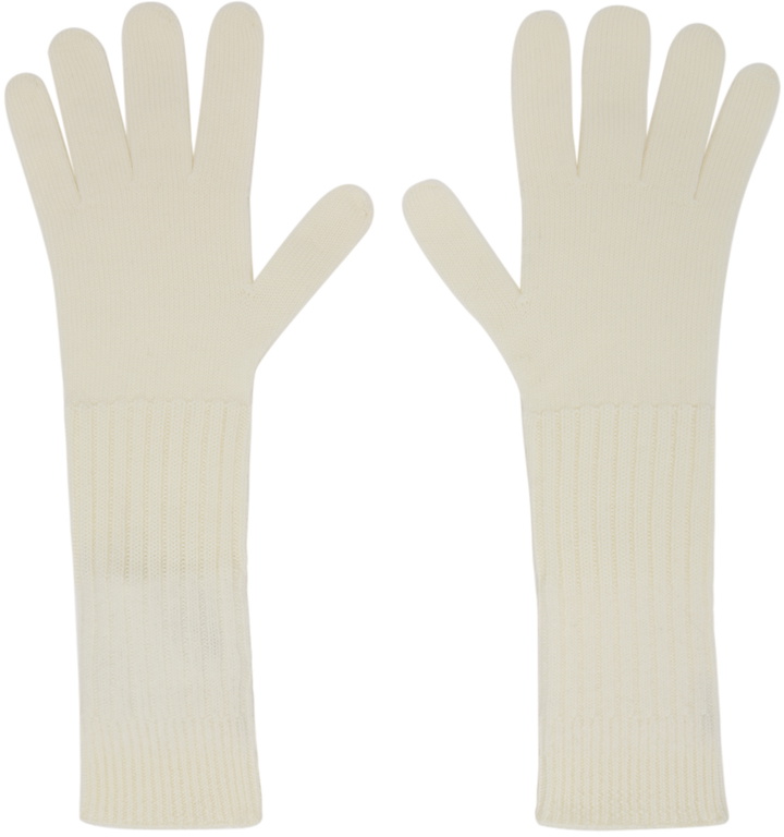 Photo: Jil Sander SSENSE Exclusive Off-White Wool Gloves