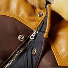 The Real McCoy's Mouton Collar Leather Vest