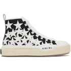 AMIRI Black & White Stars Court Hi Sneakers