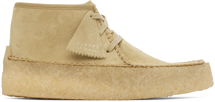 Clarks desert boots beige online