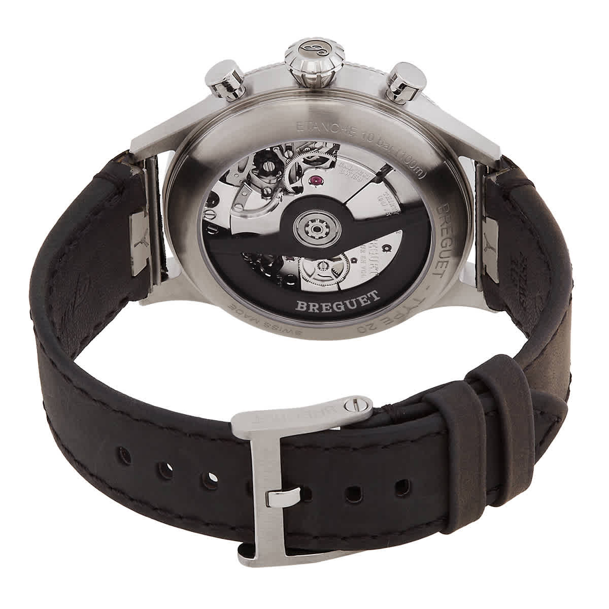 Breguet Type 20 Chronograph Automatic Black Dial Mens Watch 2057ST/92/3WU