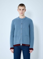 Gucci Wool Cardigan With Intarsia