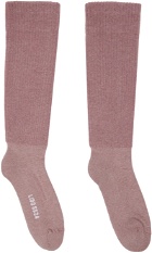 Rick Owens Pink Knee High Socks
