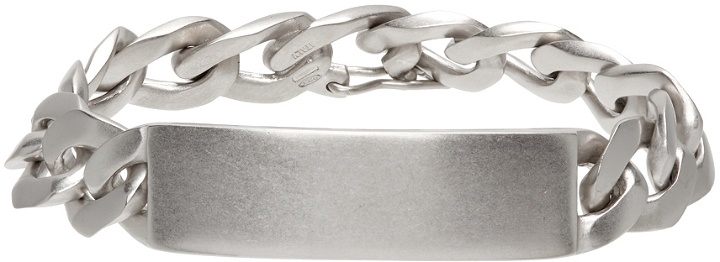 Photo: Maison Margiela Silver Semi-Polished Chain ID Bracelet