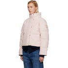 Canada Goose Pink Grandview Cropped Down Jacket