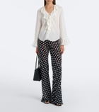 Alexandra Miro Scarlett polka-dot flared pants