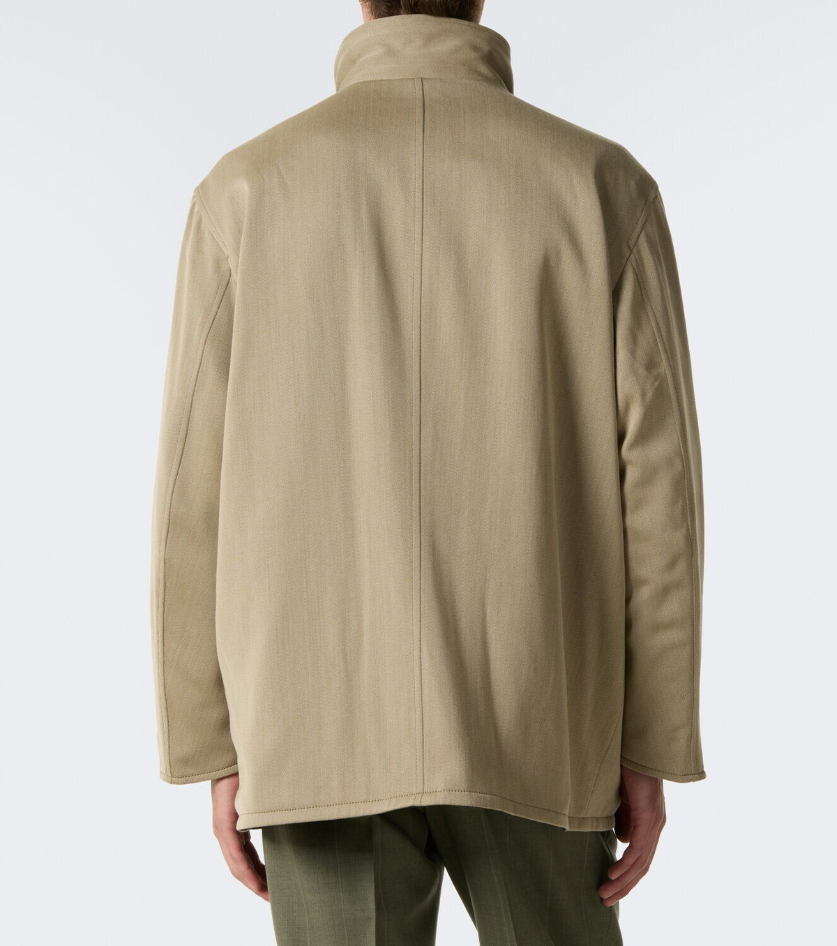 Auralee Reversible leather and wool jacket