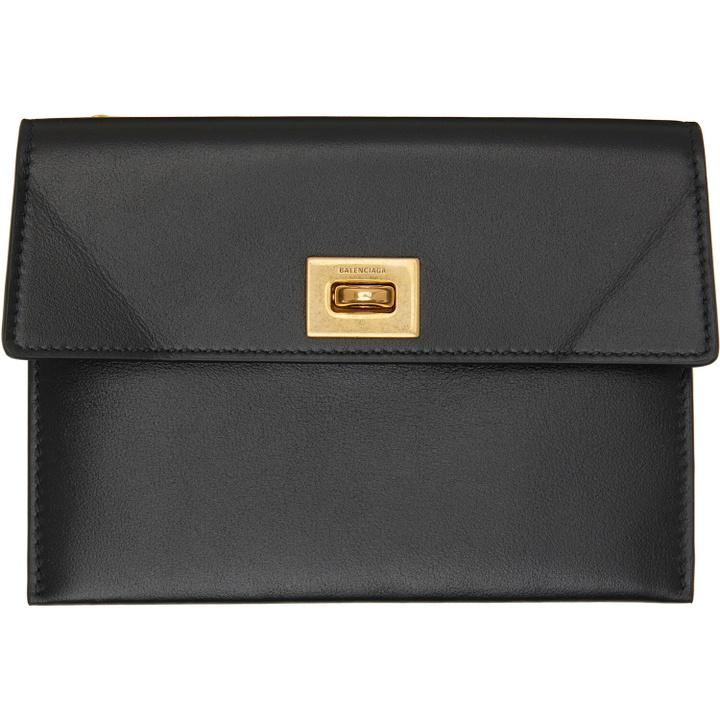 Photo: Balenciaga Black Rodeo Card Holder