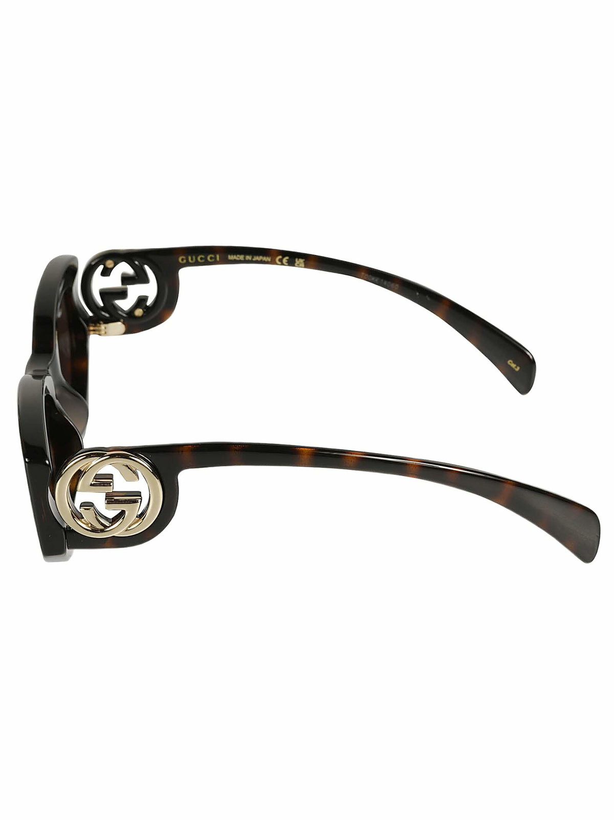 Gucci Eyewear Logo Lens Oval Sunglasses