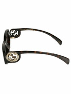 Gucci Eyewear Logo Lens Oval Sunglasses