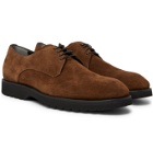 TOM FORD - Kensington Suede Derby Shoes - Brown
