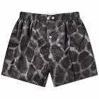Anonymous Ism Men's Pattern Boxer Short in Charcoal