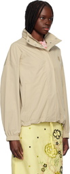 Maison Kitsuné Beige Windbreaker Jacket