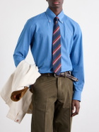 Drake's - 7cm Striped Silk and Cotton-Blend Tie