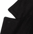 Officine Generale - Charcoal Aris Slim-Fit Unstructured Checked Virgin Wool-Blend Blazer - Charcoal