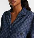 Gucci GG jacquard denim shirt