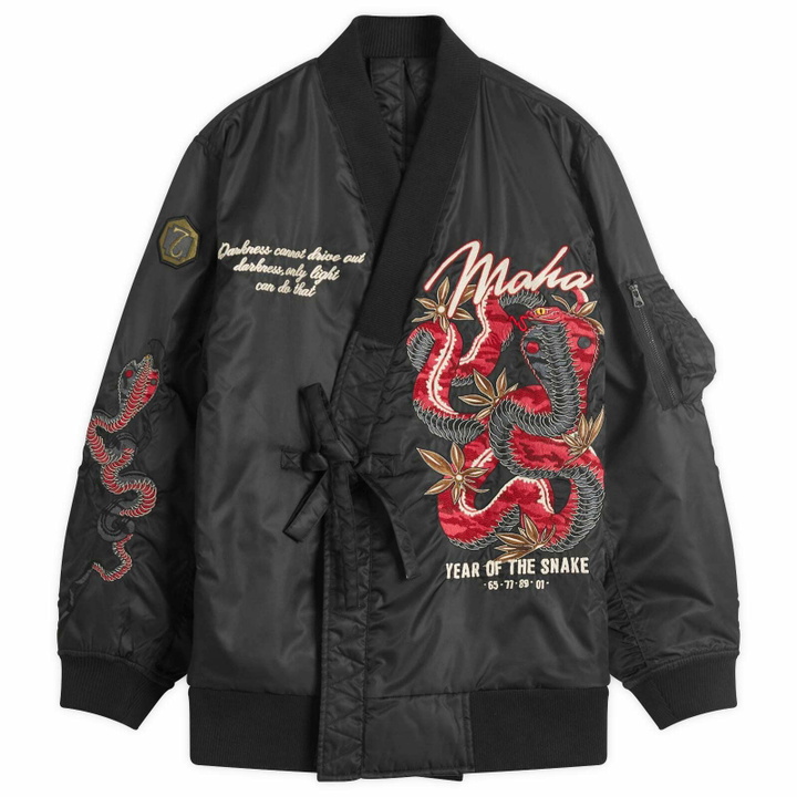 Photo: Maharishi Men's Year Of The Snake MA-1 Kimono Jacket in Black