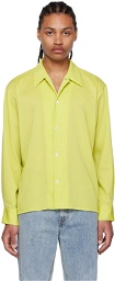 Second/Layer Yellow Topstitched Shirt
