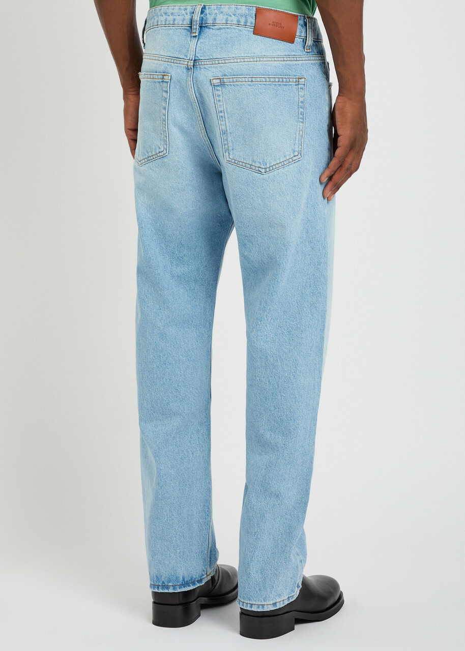 Studio Nicholson Riso Straight-leg Jeans Light Blue