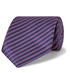 Charvet - 8.5cm Striped Silk-Jacquard Tie - Blue